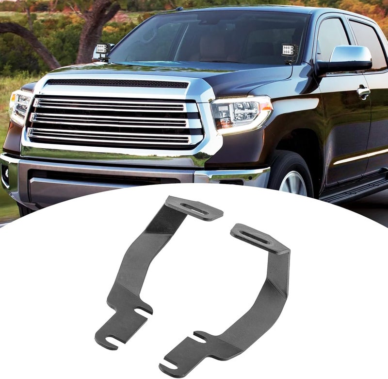 Dasen Low Profile Light Hood Ditch Mount Brackets Compatible with Toyota 4Runner 2010-2024, Fit Tundra 2007-2021 - Image 1